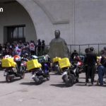 კურიერების საპროტესტო აქცია თბილისის ქუჩებში შრომითი უფლებების მხარდასაჭერად