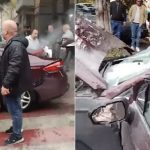 თბილისში ავტომობილის აფეთქების ადგილზე სოციალური ქსელის ვიდეო